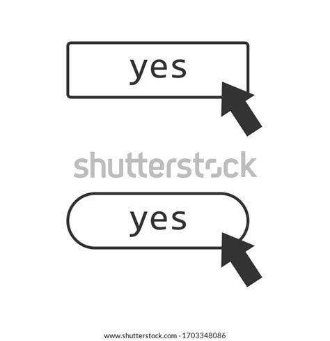 Yes Icon Design Icon That Appears Stock Vector Royalty Free