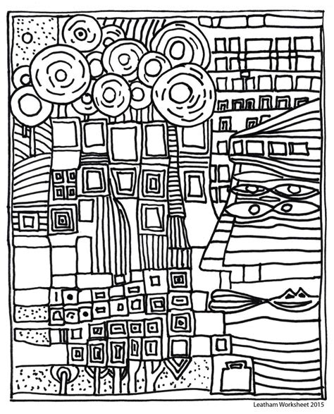 Hundertwasser ausmalbilder zum ausdrucken ausmalbilder fur kinder mit unterwasser szenen. 23 best Hundertwasser: Art Project for Kids images on ...