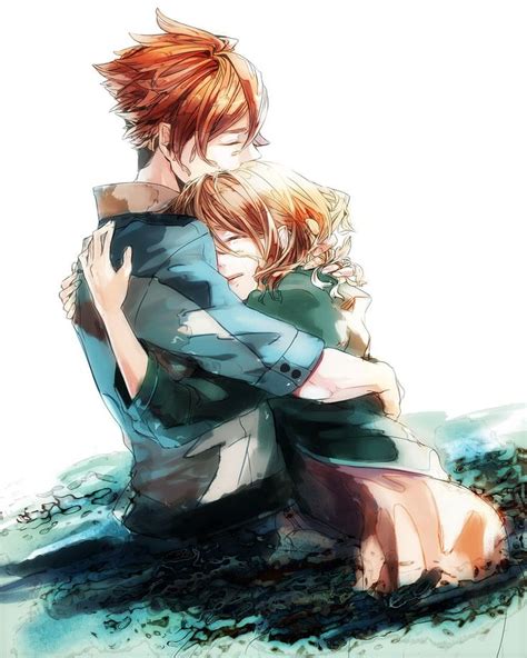 Anime Boy And Anime Girl Hugging Sketches Pinterest