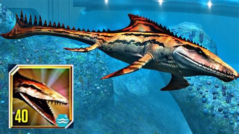 Mosasaururs Gen 2 Max Level 40 Jurassic World The Game Youtube