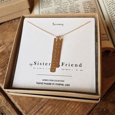 Unique personalized gifts for sister. Unique Gift Ideas For Sisters | Morse code and Unique gifts