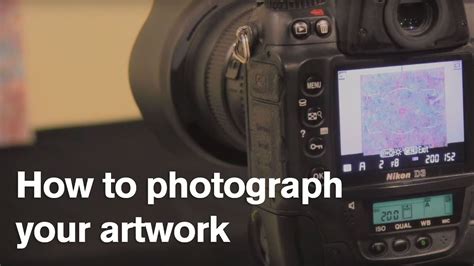 How To Photograph Your Artwork Youtube