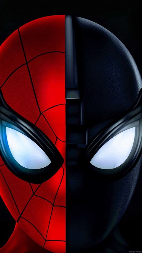 Red And Black Spiderman IPhone Wallpaper | Black spiderman, Spiderman