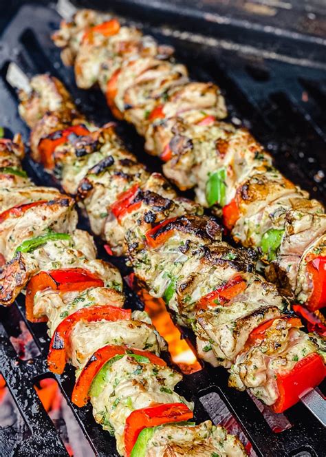 Grilled Chicken Kabobs W Chimichurri Marinade Grill Outdoor