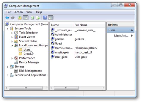 로컬 사용자 및 그룹을 사용하여 Windows 7에서 사용자 암호 관리 Thefastcode