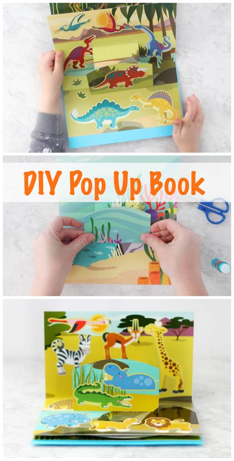 Diy Pop Up Book Animals Themed Video Gluesticks Blog