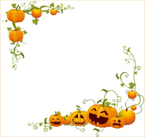 Halloween Pumpkin Corner Frame Vector Download