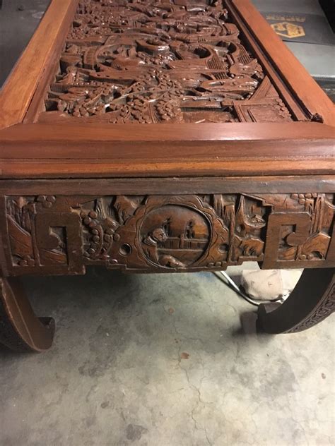 These glass top hand carved coffee table are offered in various shapes and sizes ranging from trendy to classic ones. Oriental Carved Glass Top Coffee Table | My Antique ...