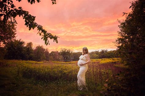 Maternity Digital Backdrop Stunning Sunset Field Digital Etsy