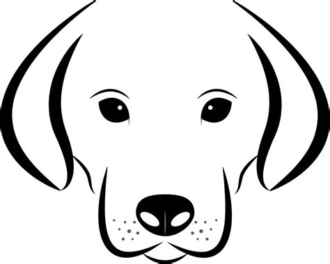 Dog Head White · Free Vector Graphic On Pixabay