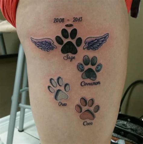 The web's most awesome dog paw print tattoo designs. 50+ Animal Paw Print Tattoos Designs & Ideas (2020)
