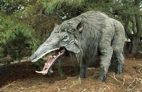 Prehistoric Reconstruction Giant Warthog Height 7 Ft Lengh