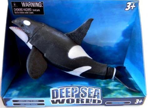 Orca Killer Whale Toy Figure With Moveable Joints Approx 9 Nose To