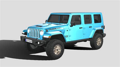 Jeep Wrangler Rubicon 392 2021 Buy Royalty Free 3D Model By SQUIR3D