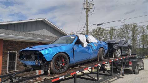 Case Of The Mondays Challenger Hellcat Wrecked With Only 18 Miles