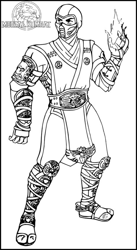 Top 8 Mortal Kombat Coloring Pages For All Ages Coloring Pages