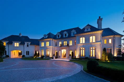 Newly Built Limestone Mansion In Alpine Nj Homes Of The Rich