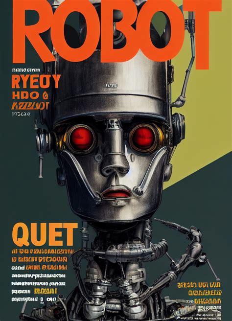 Робот на обложке журнала Robot Magazine Robot Magazine Magazine