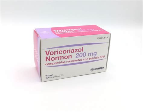 Voriconazol Normon 200 Mg Comprimidos Recubiertos Con Pelicula Efg