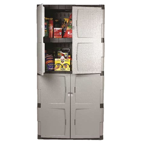 Rubbermaid 72 In H X 36 In W X 18 In D Blackgray Rubber Full Door