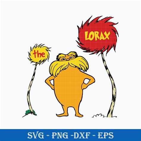 The Lorax Svg Lorax Tree Svg Dr Seuss Svg Png Dxf Eps Digital File