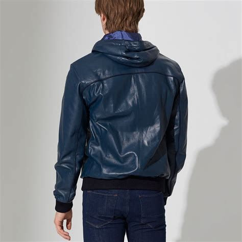Dilovasi Leather Jacket Dark Blue S Iparelde Touch Of Modern