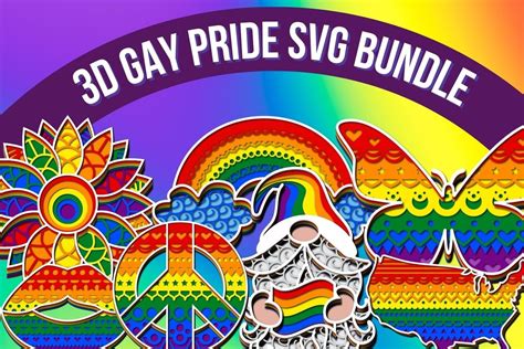 3d Gay Pride Svg Bundle Artmiraikunsbs
