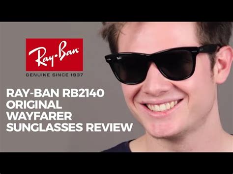 Fake wayfarers often get these. Ray Ban RB2140 Original Wayfarer Sunglasses Review - YouTube