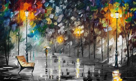 Beauty Of The Park — Print On Canvas By Leonid Afremov Size 40x24