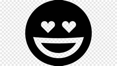 Smiley Heart Emoticon Emoji Smile Black Love Face Png Pngegg