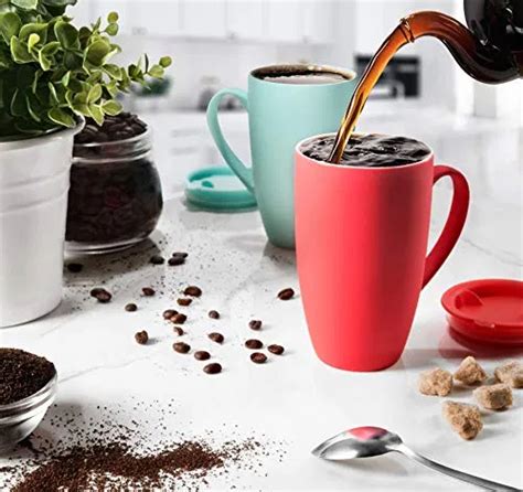 Mitbak 6 Pack Ceramic Coffee Mug Set With Lids Sale Coffee Mugs Shop