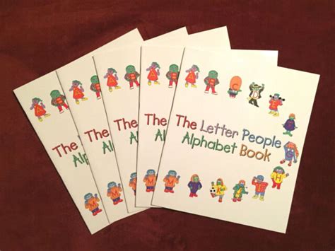 Lot Of 5 The Letter People Alphabet Book Abrams And Company 1999 Book 16