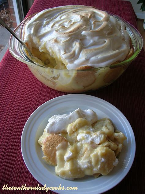 Banana Pudding The Southern Lady Cooks Old Fashioned Recipe Recipe