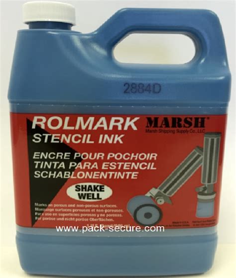 Rolmark Stencil Inks 20908 Blue Quart Stenciling Ink
