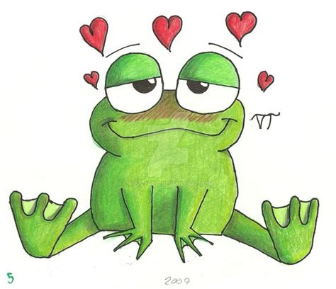 Blushed Frog Original By Miss Frog On Deviantart Frog Artist Cute