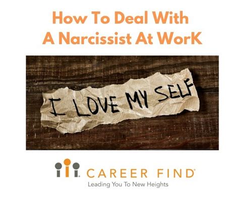 How To Deal With A Narcissist At Work Career Find