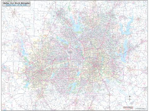 Dallas Ftworth Metroplex Detailed Region By Metro Maps