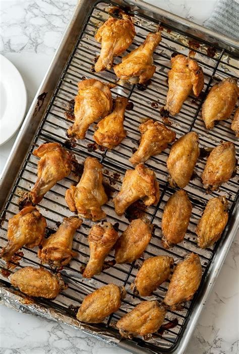 Crispy Oven Baked Chicken Wings Grandmas Simple Recipes