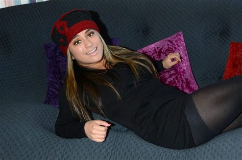 Ally Brooke Laying Down On Aol Couch Neck Folds Included Allybrooke