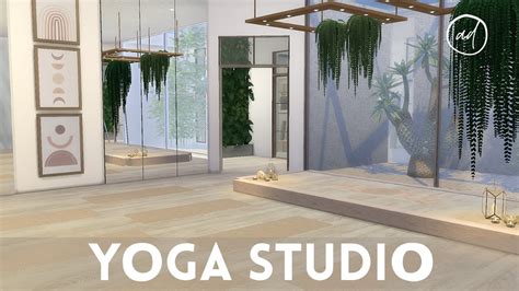 Yoga Studio Sims 4 Cc Speed Build Youtube