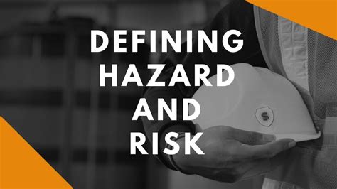 Defining Hazard And Risk Youtube