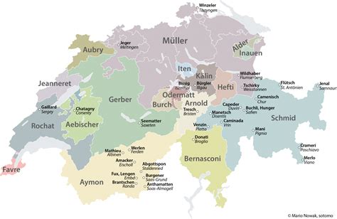 Common Swiss Surnames And Their Origin