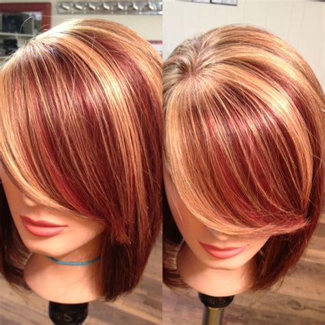 Highlights And Red And Brown Lowlights Love The Color Hair Ideas