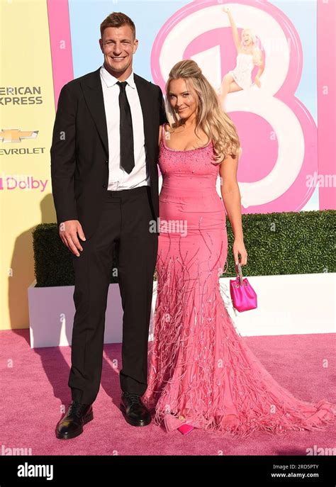 July 9 2023 Los Angeles California Usa Rob Gronkowski And Camille