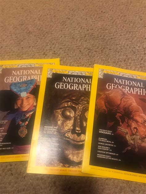 Set Of 12 Vintage National Geographic Magazines Full Year Etsy
