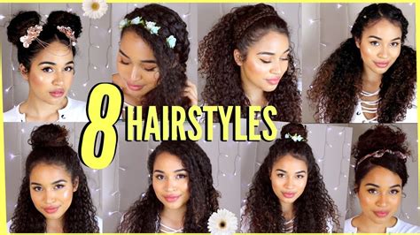 If your curls are tight, then style them in this classic look. 8 Spring/Summer Hairstyles For Naturally Curly Hair! by ...