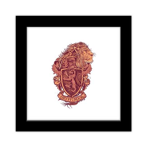 Gallery Pops Harry Potter Gryffindor Crest Graphic Framed Art Print