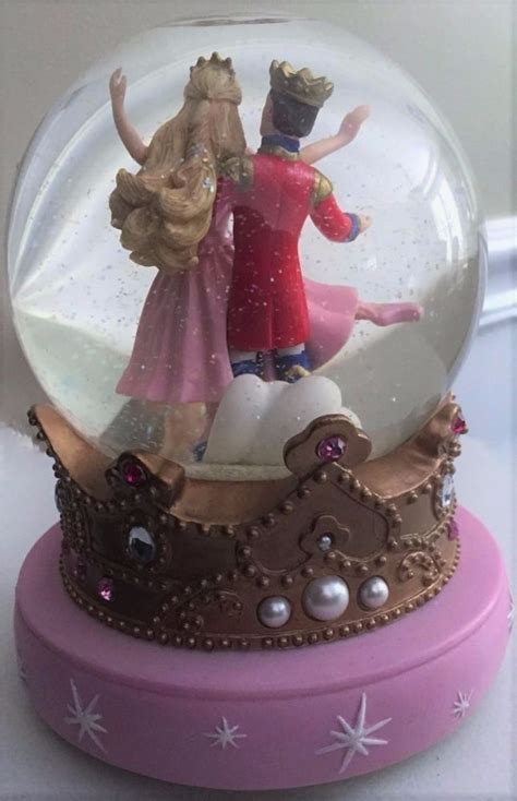 2001 Barbie In The Nutcracker Wind Up Musical Snow Globe Waltz Of The
