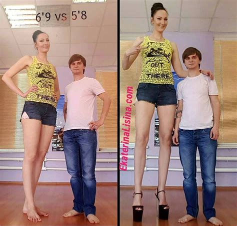 6ft9 vs 5ft8 tall women women tall girl