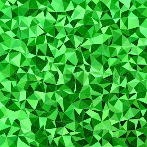 Green Irregular Triangle Mosaic Vector Stock Vector Colourbox